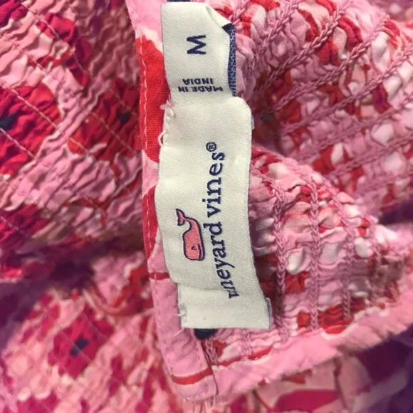 Vineyard Vines 🌸 Rock Rose 🌹 floral smocked MIDI pockets dress - Picture 11 of 16